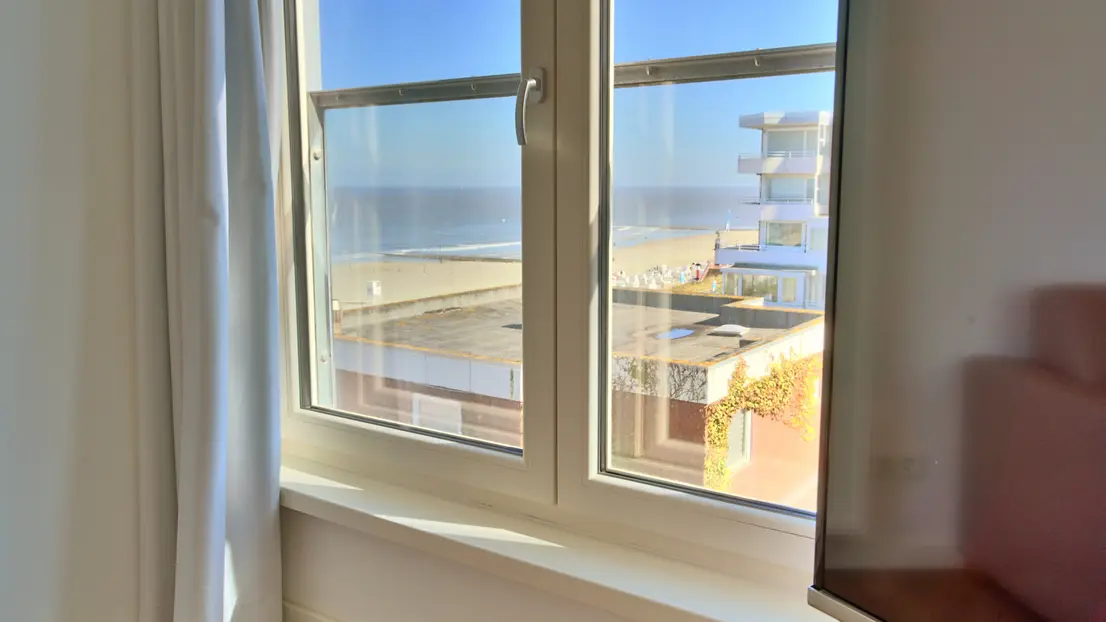 Meerblick aus dem Fenster der Wohnung Sonnenglück auf Wangerooge